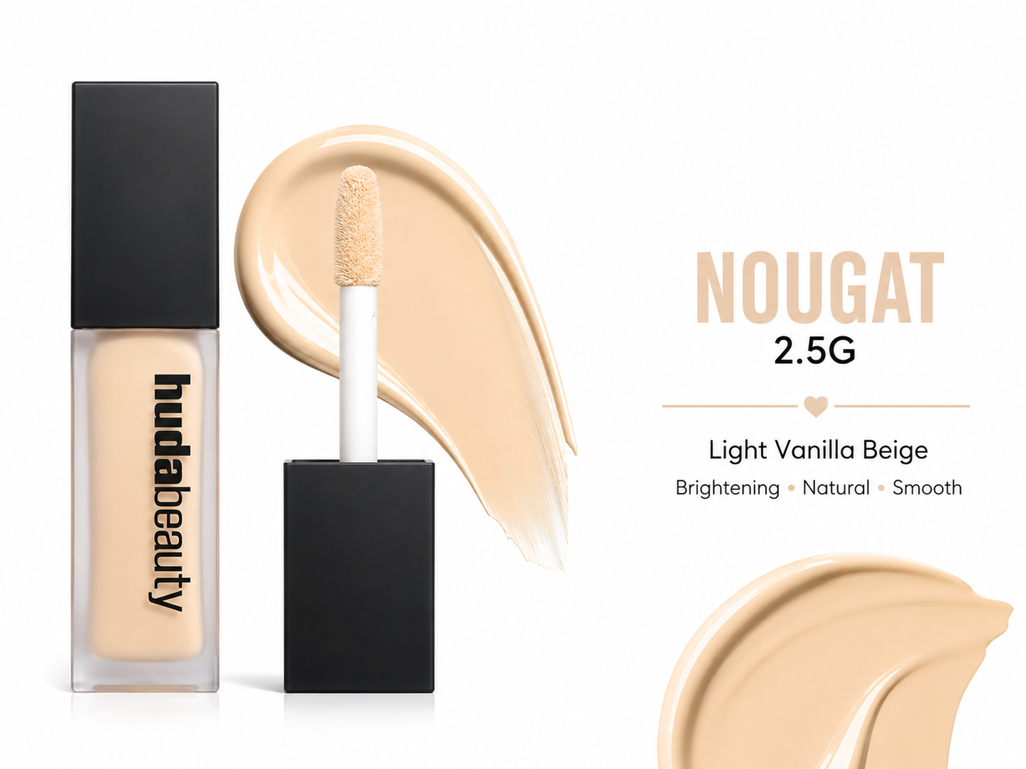 BELLEZA COSMETICS x HUDA BEAUTY Suitable for light to light-medium skin tones.
